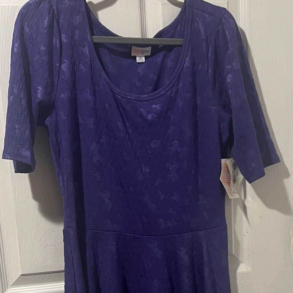 LuLaRoe Purple Midi Dress
